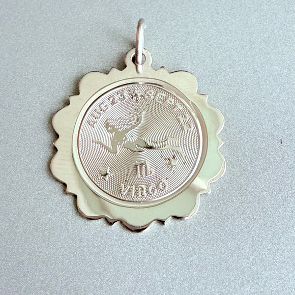 Jewelry - Sterling Silver 925 Virgo Maiden Zodiac Horoscope Charm Pendant